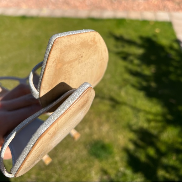 STUART WEITZMAN Nudistcurve Glitter High-Heel Sandals 9 - Picture 10 of 13